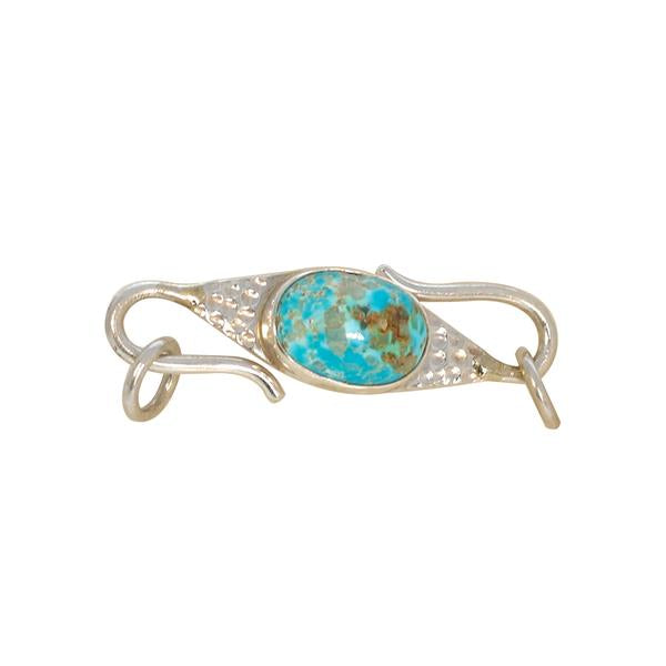 PERSIAN TURQUOISE Sterling Clasp Hook Style Choose Stone -NewWorldGems