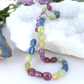 Pink Blue Champagne SAPPHIRE BEADS Free Forms 10-12mm -NewWorldGems