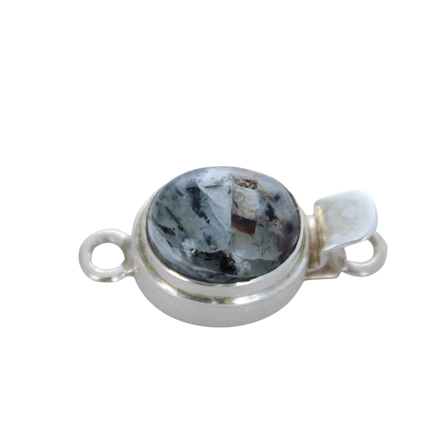 Astrophyllite Clasp Sterling Silver Round Or Oval -NewWorldGems