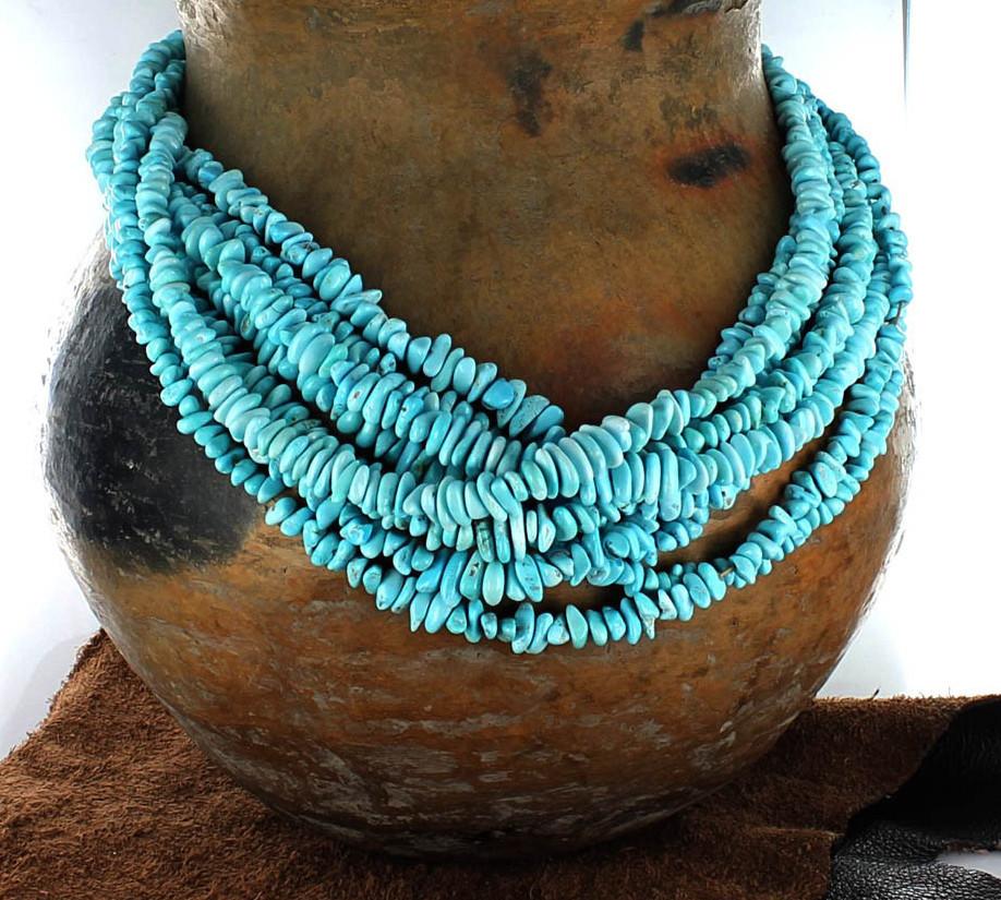 Sleeping Beauty Turquoise Beads 4-8Mm Nugget -NewWorldGems