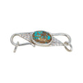 PERSIAN TURQUOISE Sterling Clasp Hook Style Choose Stone -NewWorldGems