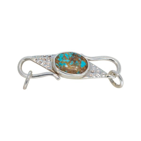 PERSIAN TURQUOISE Sterling Clasp Hook Style Choose Stone -NewWorldGems