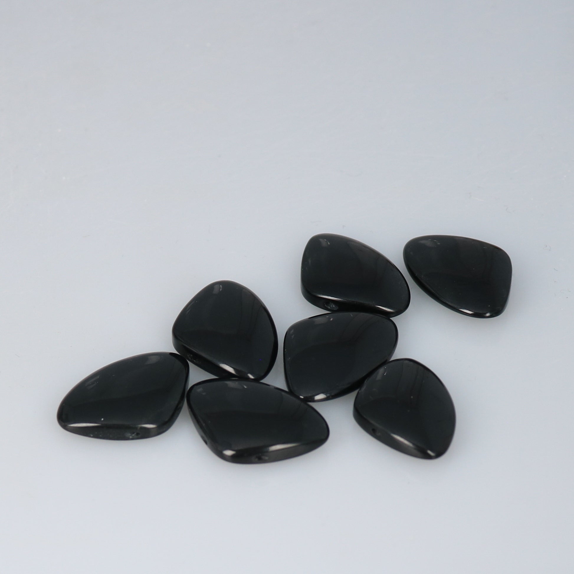 BLACK JADE PENDANT Fan Shape -NewWorldGems