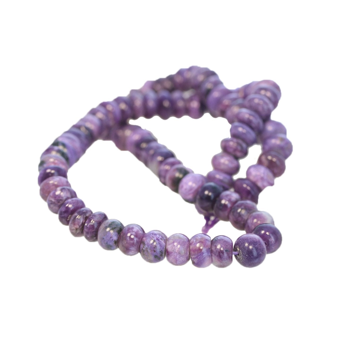 AAA Charoite Beads Rondelles 8Mm 16" -NewWorldGems