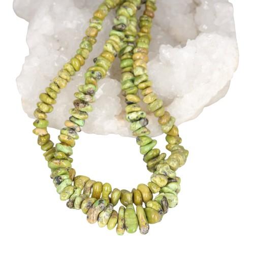 Verde Valley Mexican Turquoise Beads Yellow Green 6-11mm -NewWorldGems