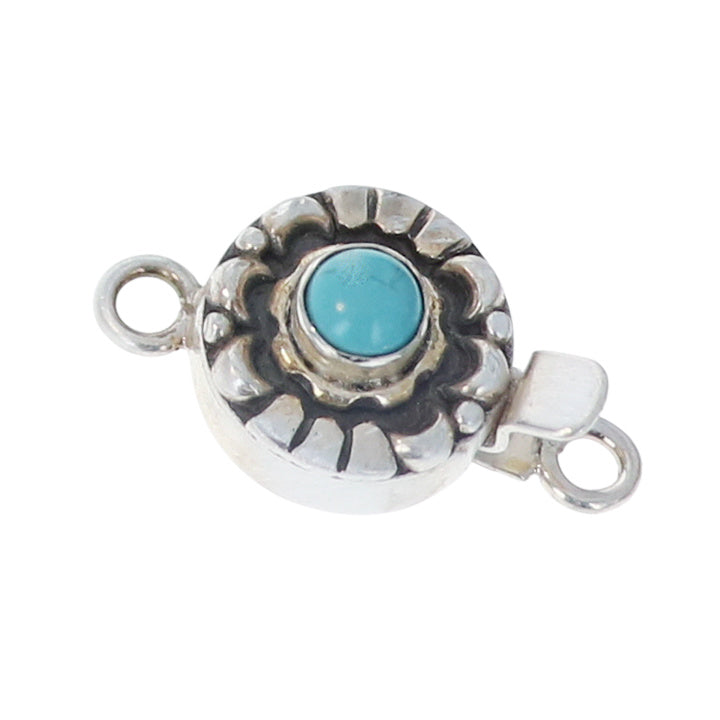 CARICO LAKE Turquoise Clasp 5mm Moon Design -NewWorldGems