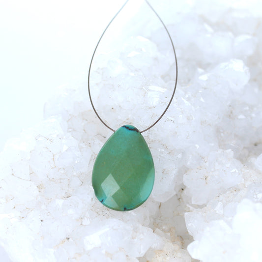Hubei Turquoise Faceted Component Sea Green -NewWorldGems