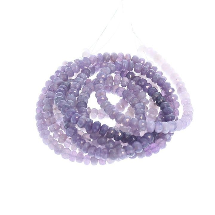 New* Indonesian Purple Chalcedony Beads Faceted 6mm -NewWorldGems