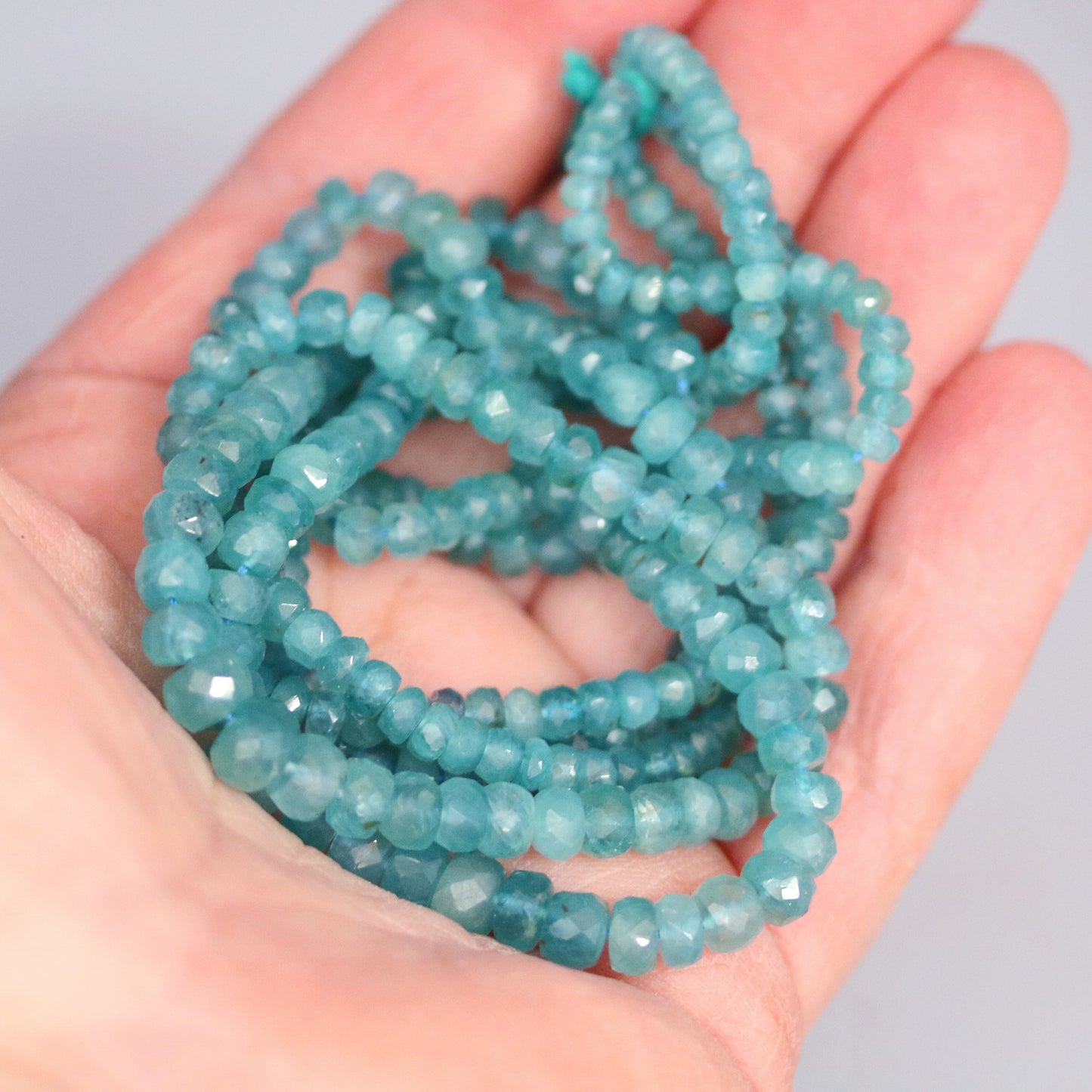 AAA GRANDIDIERITE Faceted Beads Graduated Paraiba Blue -NewWorldGems