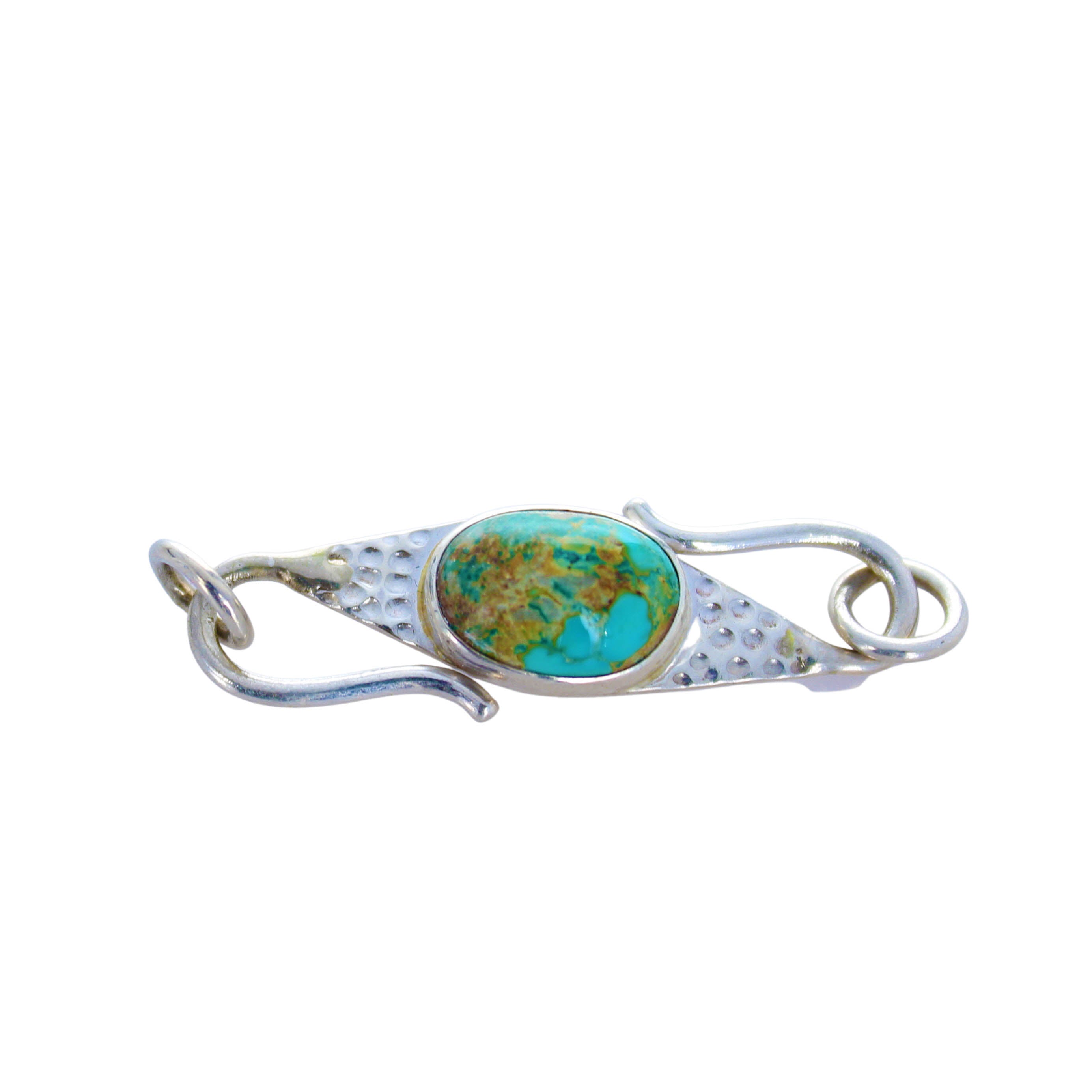 Armenian Turquoise Sterling Clasp Hook Style Choose Color -NewWorldGems