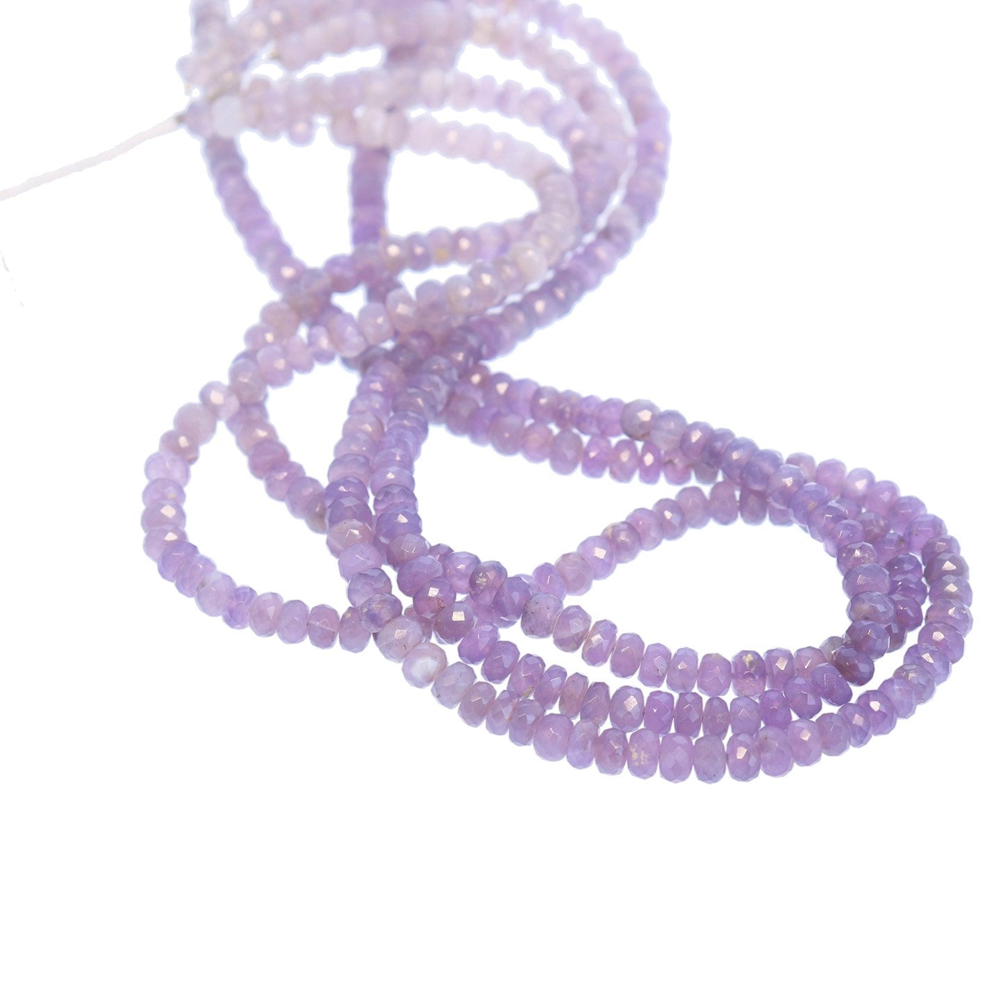 New* Indonesian Purple Chalcedony Beads Faceted 6mm -NewWorldGems