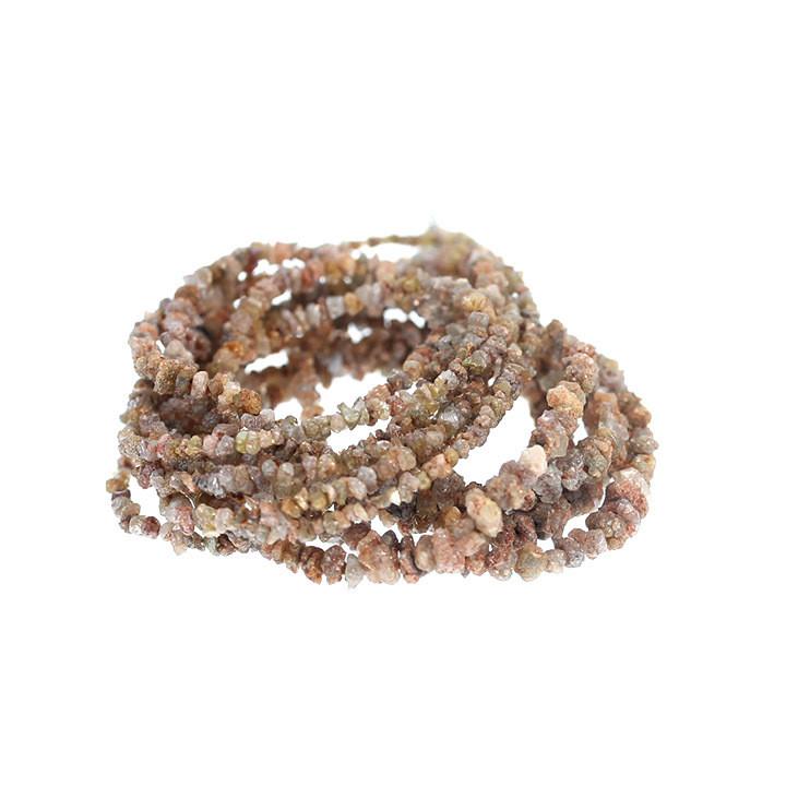 Red Bronze Drusy Diamond Beads 2.5-4Mm Nuggets 16" -NewWorldGems