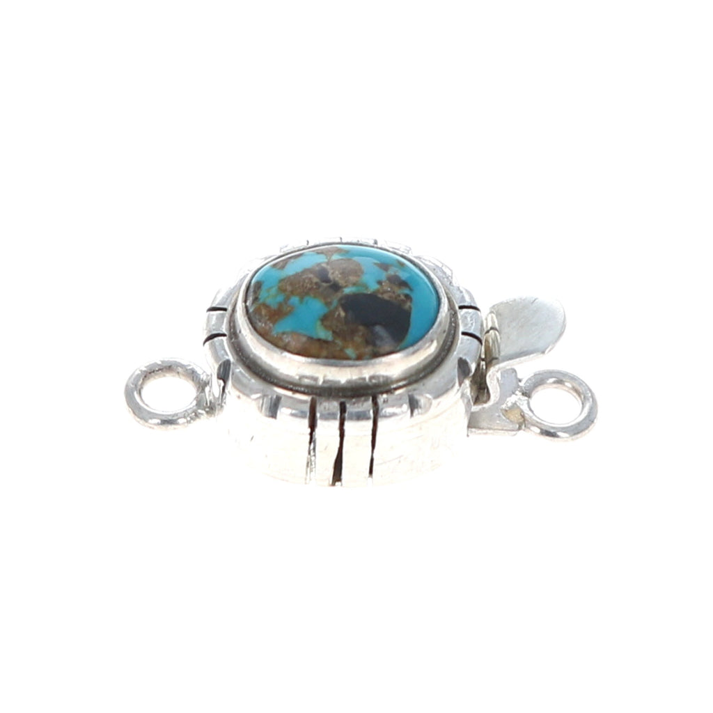 Carico Lake Turquoise Clasp 8X10Mm Southwest Aqua Red -NewWorldGems