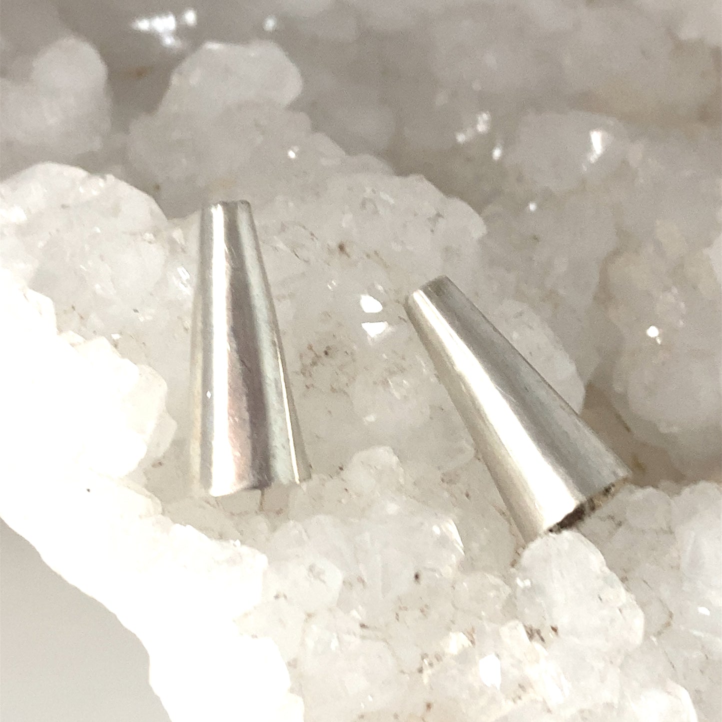 Sterling Silver End Cones 19x10mm Pair -NewWorldGems