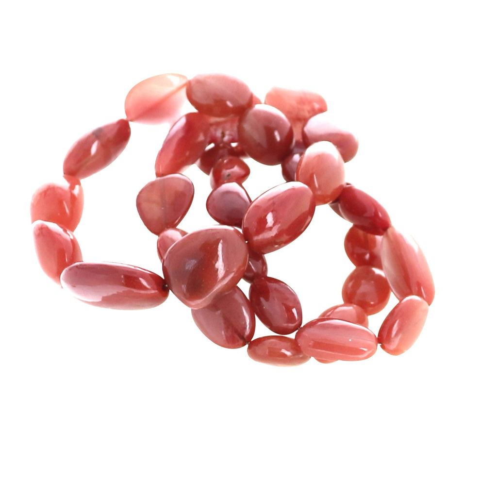 Andesine Beads Oval Shape Rich Auburn Color 4-15X18Mm 18", -NewWorldGems