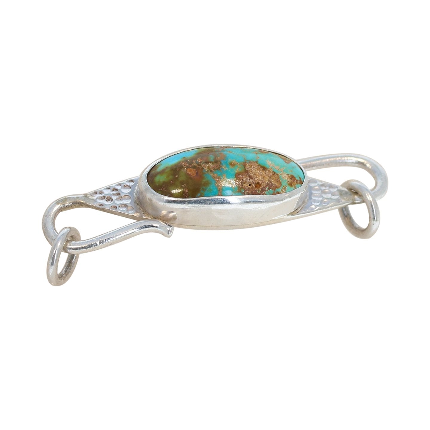 Armenian Turquoise Sterling Clasp Hook Style Choose Color -NewWorldGems